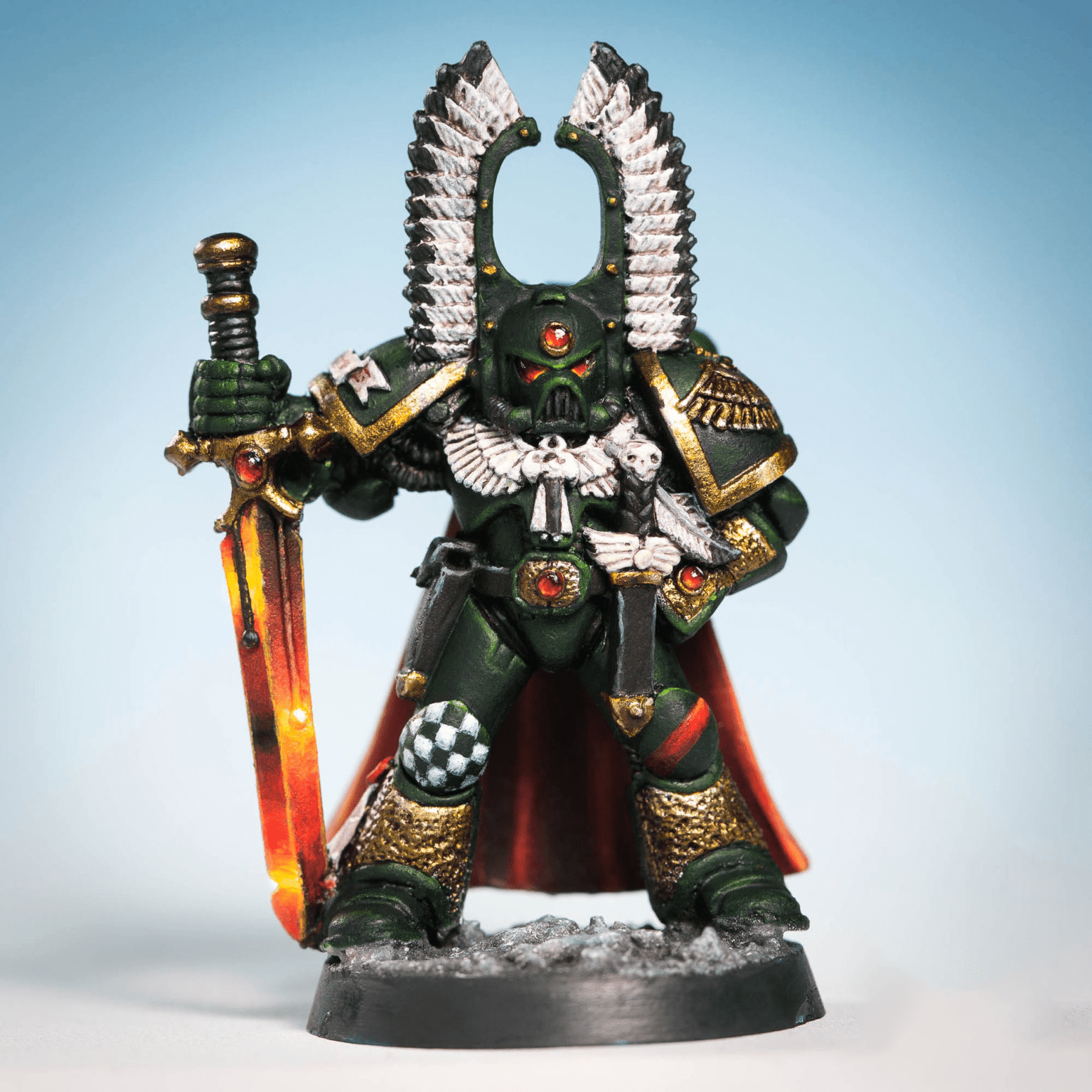Dark Angels Captain in Artificer Armour Rogue Trader 2