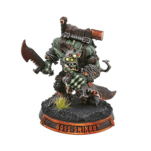 Miniatura Warhammer Orks Kapo Snikrot Orco Orchi