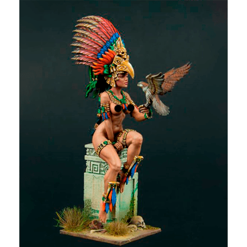 Aztec Priestess with Bird 1