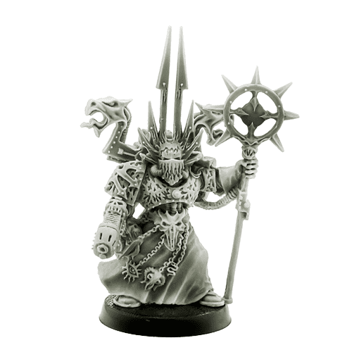 Chaos Space Marines Sorcerer with Force Staff and Plasma Pistol 2