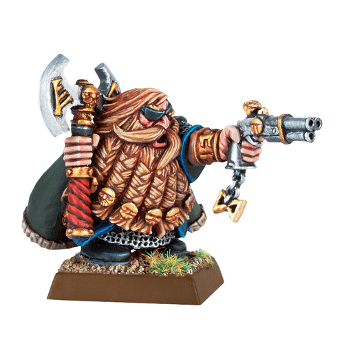 Dwarf Lord with Pistol & Axe 1