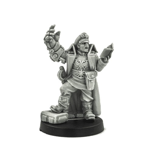 Imperial Guard Commissar with Power Fist 2